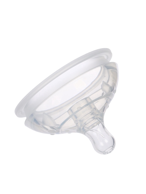 Соска для бутылочки силиконовой M&B, шир.горло, &Oslash;70мм, от 3 мес, антиколиковая