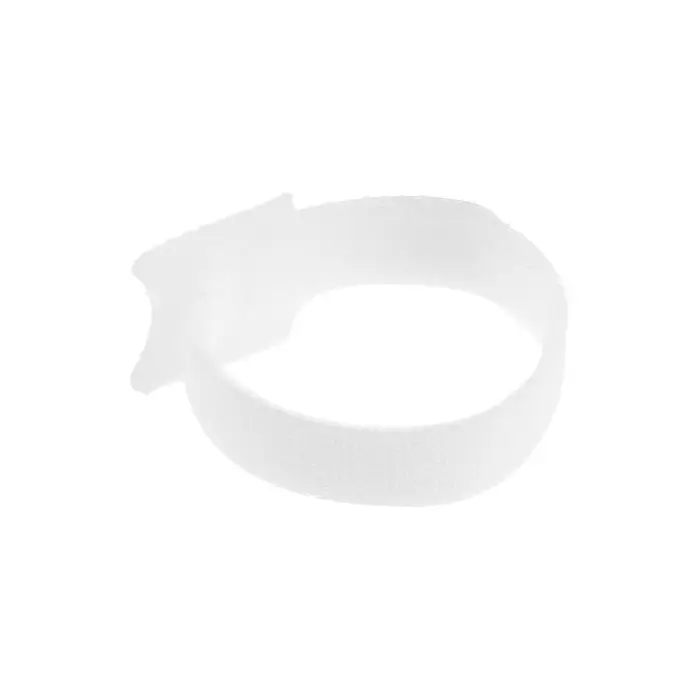 Стяжки-липучки для проводов 150&times;10&times;1.5 мм, ТУНДРА белая, 10 шт.