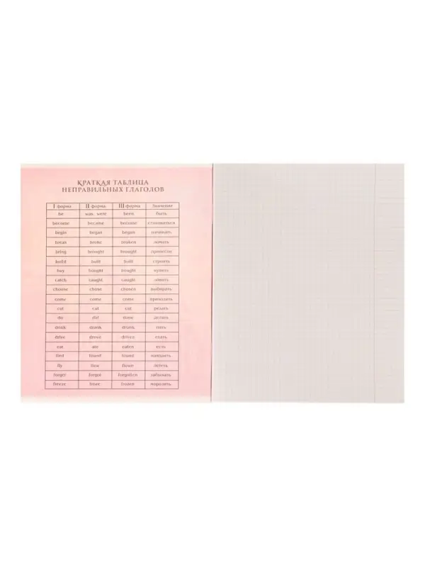 Тетрадь предметная 48 листов в клетку Calligrata, &laquo;Металл. Английский язык&raquo;, обложка мелованный картон, серые листы