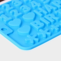 Набор форм для шоколада Доляна, 3 шт, силикон, 21&times;12 см, цвет МИКС