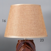 Настольная лампа с абажуром RISALUX &laquo;Гринда&raquo;, Е14, 40 Вт, 22.5&times;22.5&times;32 см