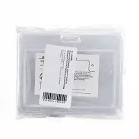 Бейдж горизонтальный, внешний 103х80 мм, внутренний 85х54 мм, пластик прозрачный