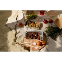 Набор форм из фольги для запекания и выпечки Доляна, 1,04 л, 22,5&times;18&times;4,5 см, 2 шт