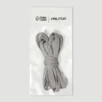 Шнурки для обуви, пара, плоские, 8 мм, 120 см, серые