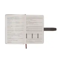 Ежедневник недатированный формат А5, с хлястиком, 128л, линия, пвх, Серый