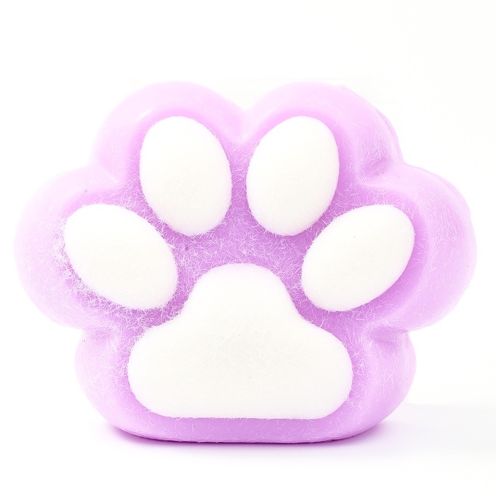 Сквиш антистресс - игрушка &laquo;Кошачья лапка&raquo;, с пушистой посыпкой, МИКС