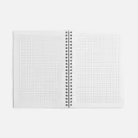 Блокнот Salvador в клетку, черный ver.2