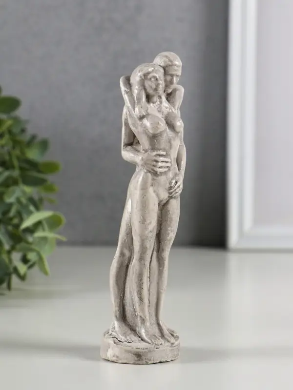 Фигура гипс "Влюбленная пара" 15х4 см, под камень