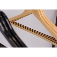 Плечики - вешалки для одежды LaDо́m Bois, 44&times;1,2&times;23 см, 3 шт, деревянные сорт А, антискользящее покрытие, цвет светлое дерево