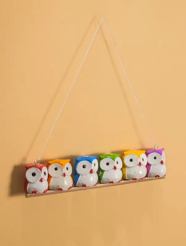 Сувенир подвесной "Совята на ветке" дерево 33х5х6 см