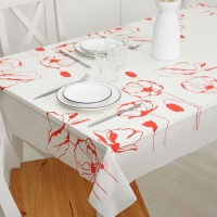 Скатерть без основы одноразовая &laquo;Маки&raquo;, 110&times;220 см, МИКС