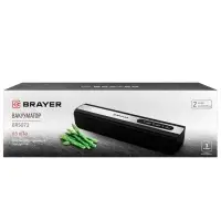 Вакууматор BRAYER 5072BR, 120 Вт, 3 л/мин, 0.65 бар, ширина пакета 29 см, чёрный