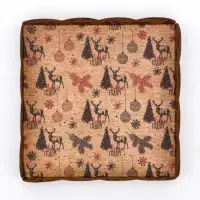 Коробка для печенья, кондитерская новогодняя упаковка, &laquo;Рождественская ночь&raquo;, 12&times;12&times;3 см