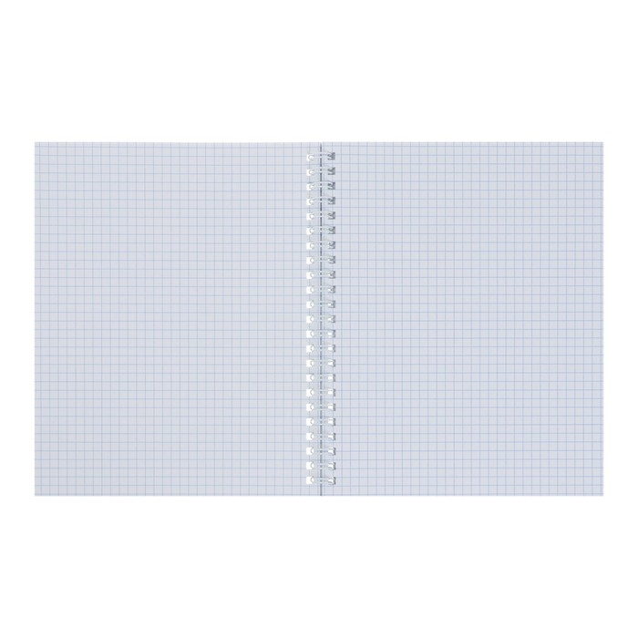 Тетрадь 96 листов в клетку на гребне "Мята. METALLIC", обложка бумвинил, блок офсет