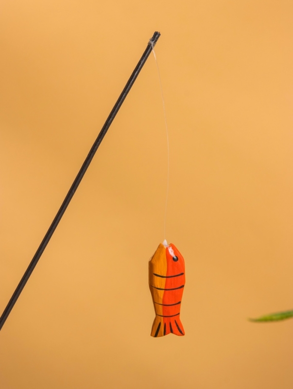 Сувенир &laquo;Кот рыбак в рубашке&raquo;, 6&times;8&times;16 см, дерево