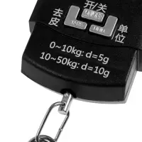 Весы-безмен LV-505, электронный, до 50 кг, точность до 10 г, подсветка, чёрный