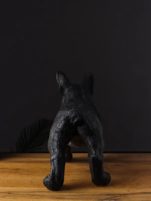 Фигура гипс &laquo;Французский бульдог&raquo;, 14&times;34&times;25 см, чёрный