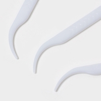 Зубочистки с зубной нитью Доляна, набор 50 шт., пластик, шелковина, белые