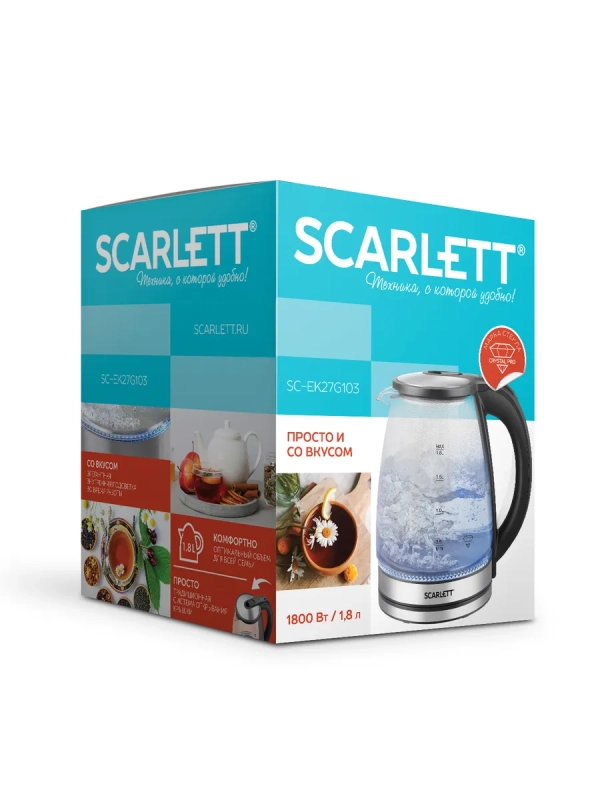 Чайник электрический стеклянный SC-EK27G103