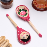 Ложка полубаская  &laquo;Матрёшка&raquo;, 19&times;6 см, микс