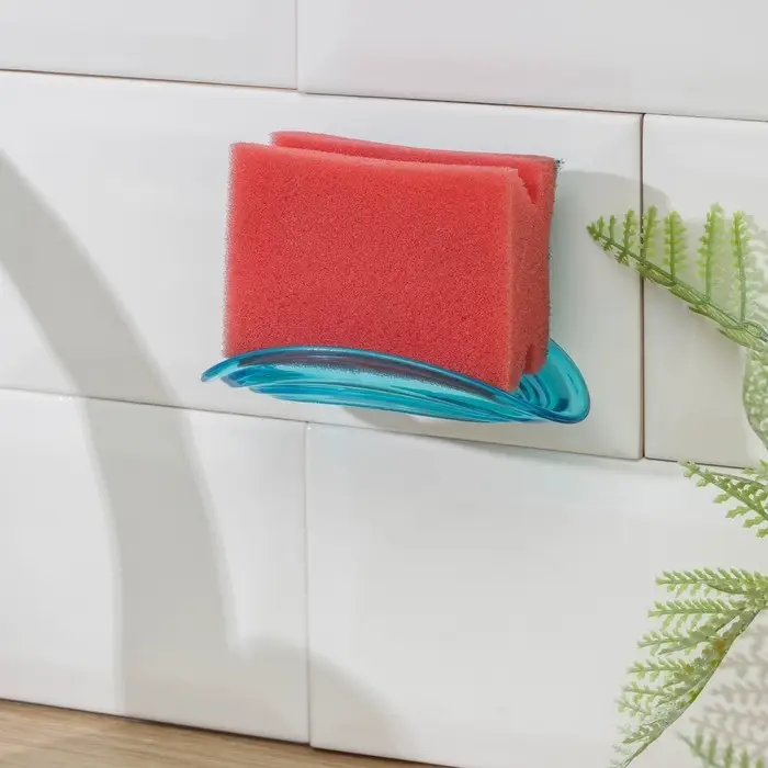 Мыльница настенная на присоске, 11&times;7&times;4 см, цвет МИКС