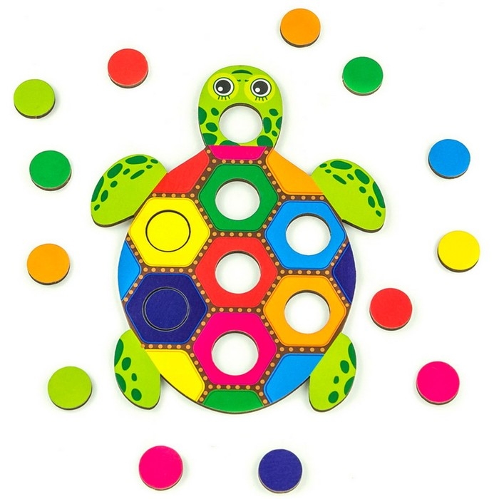 Мозаика &laquo;Рыба и черепаха&raquo; d кружочка: 2 см