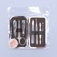 Набор маникюрный &laquo;Плетёнка&raquo;, 7 предметов, в футляре, цвет МИКС