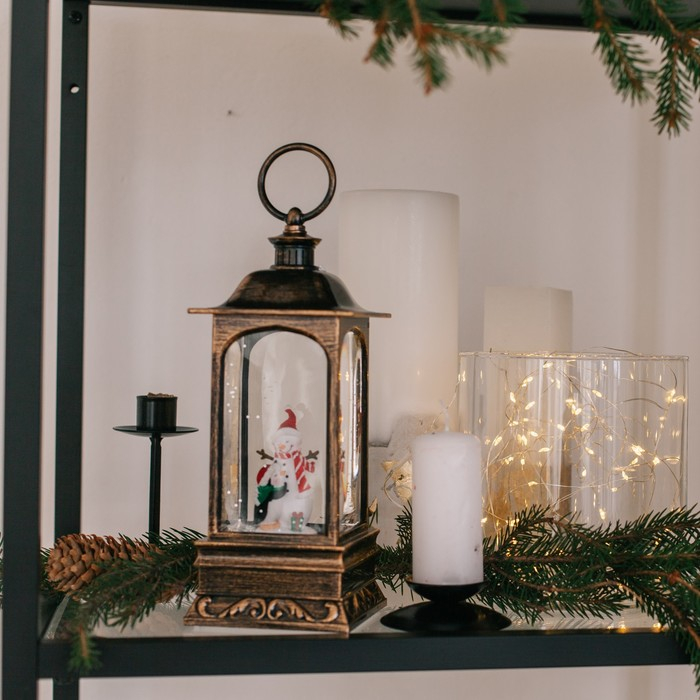 Светодиодная фигура &laquo;Снеговик и пингвин&raquo; 9 &times; 23 &times; 9 см, пластик, батарейки ААх3 (не в комплекте), USB, свечение тёплое белое