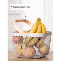 Корзинка универсальная LaDо́m, 26,5&times;25,5&times;18 см, цвет белый