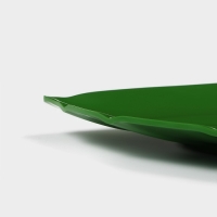 Блюдо для подачи &laquo;Лист&raquo;, 37,5&times;23,5&times;2 см, цвет зелёный