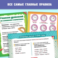 Книги-шпаргалки набор для начальной школы, 6 книг по 8 стр.