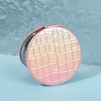 Зеркало складное &laquo;Крокодил&raquo;, d = 7,5 см, цвет розовый