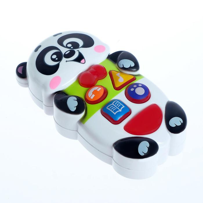 Музыкальная развивающая игрушка &laquo;Забавные зверята: Панда&raquo;, русская озвучка, световые эффекты