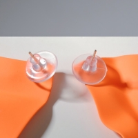 Серьги металл &laquo;Яркость&raquo; ромб, цвет оранжевый