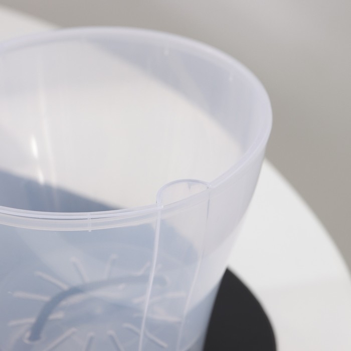 Кашпо для цветов со вставкой &laquo;Афина&raquo;, 1 л, цвет прозрачный