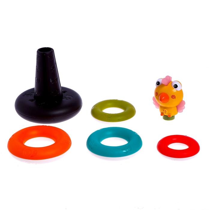 Пирамидка &laquo;Цыплёнок&raquo;, звуковые эффекты, 5 колец