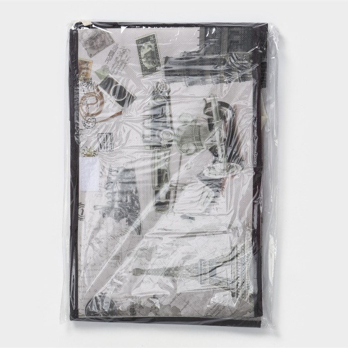 Короб стеллажный для хранения с крышкой &laquo;Страны&raquo;, 38&times;25&times;25 см, дизайн МИКС