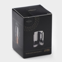 Пробка для бутылки раздвижная Magistro, 4&times;4&times;5,5 см, цвет серебристый