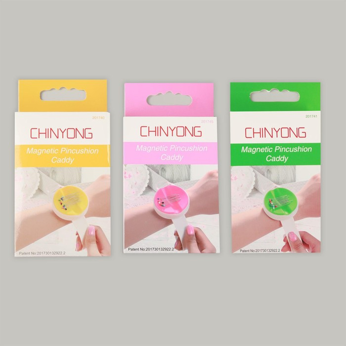 Игольница магнитная на руку, 25 &times; 5,7 см, цвет МИКС