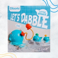 Фонтанчик для ванны &laquo;Китенок&raquo;, 4 насадки, 1 шарик, работает от батареек