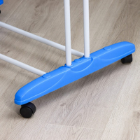 Сушилка для белья напольная трёхуровневая Доляна, 75(126)&times;64&times;170 см, рабочая длина 16 м, на колёсах