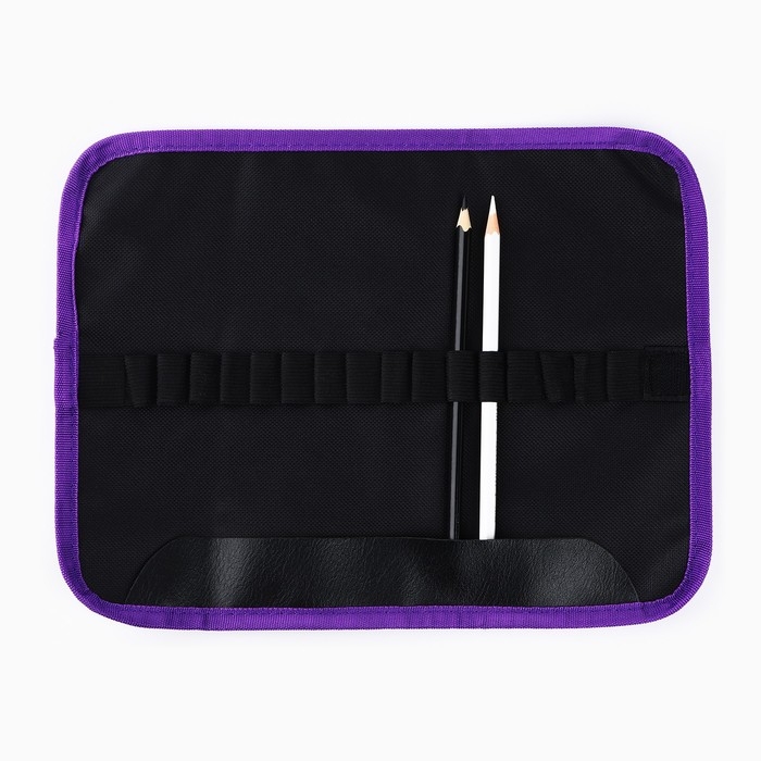 Пенал для кистей и карандашей текстиль, 16 предметов &laquo;Аниме&raquo;