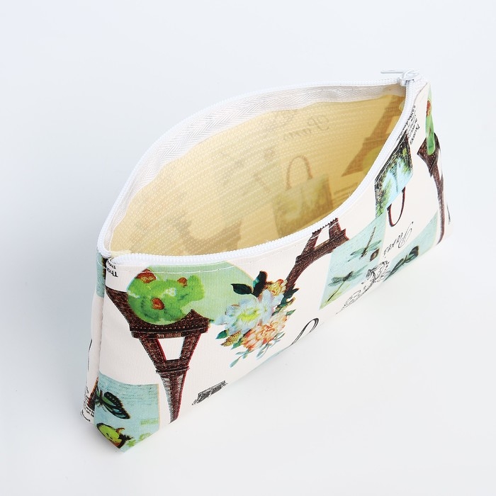 Косметичка на молнии, цвет серо-бежевый Косметичка на молнии, цвет серо-бежевый