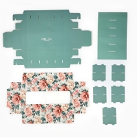 Коробка складная под 12 конфет &laquo;Цветы&raquo;, 3,8 х 10,5 х 26,5 см