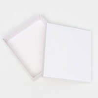 Коробка складня, пенал, с окном, черная, 18 х 16 х 4 см