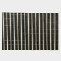 Салфетка сервировочная на стол &laquo;Соломка черная&raquo;, 45&times;30 см, цвет чёрный