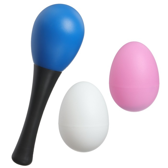 Набор погремушек &laquo;Перкуссионный маракас, 2 яичка&raquo;, шейкеры, цвет МИКС, Крошка Я