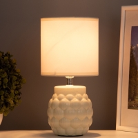 Лампа настольная "Хицугая" 1х40Вт Е14 бежевый 14х14х28см