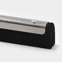 Водосгон для пола, основание нержавеющая сталь, стяжной хомут, 34.5 см