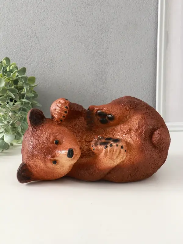 Копилка "Мишка лёжа" 15х28 см, цветной